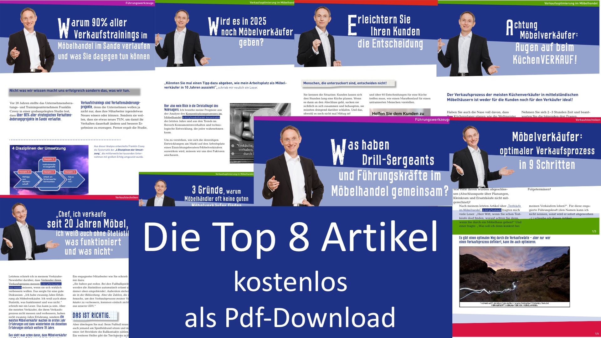 [Techniken für den Möbelverkauf]: Die Top 8 Artikel als Pdf zum Download