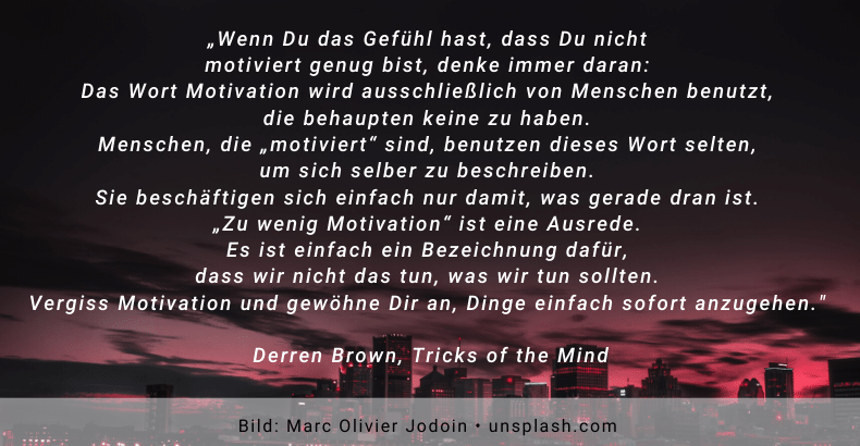 Copy of Motivation- Derren Brown