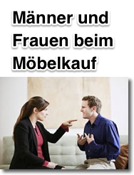 Wie Männer und Frauen Möbel kaufen