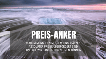 Preis-Anker - Thomas Witt Verkaufstechniken Verkaufspsychologie Training Möbelhandel