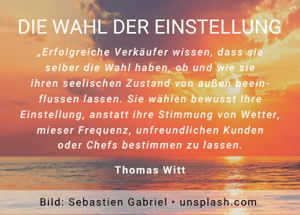 Die Wahl der Einstellung - Thomas Witt