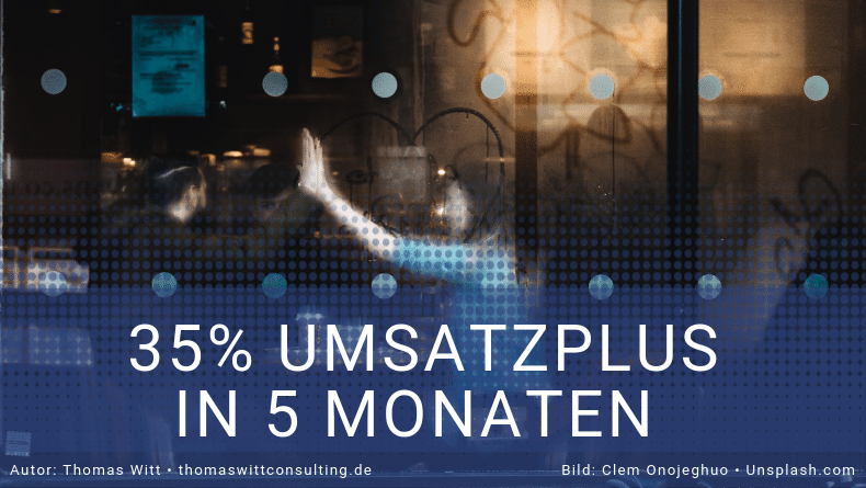 35% Umsatzplus nach 5 Monaten des 100 Prozent Clubs