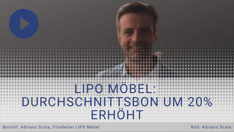 LIPO Möbel: Kaufquote gesteigert und Durchschnittsbon um 20% erhöht