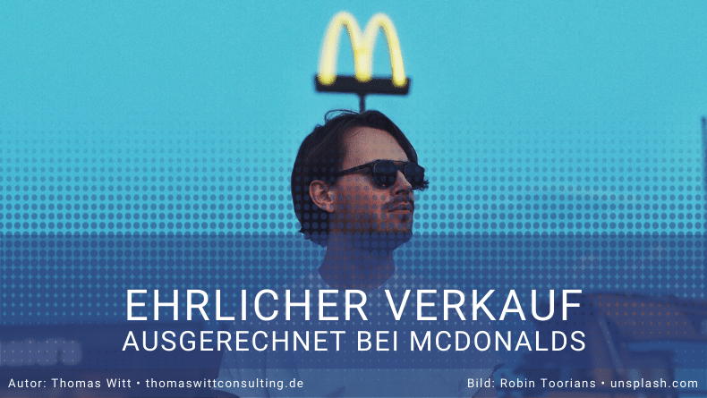 Ehrlicher Möbelverkauf - geht das? McDonalds geht ausnahmsweise mit leuchtendem Beispiel voran.