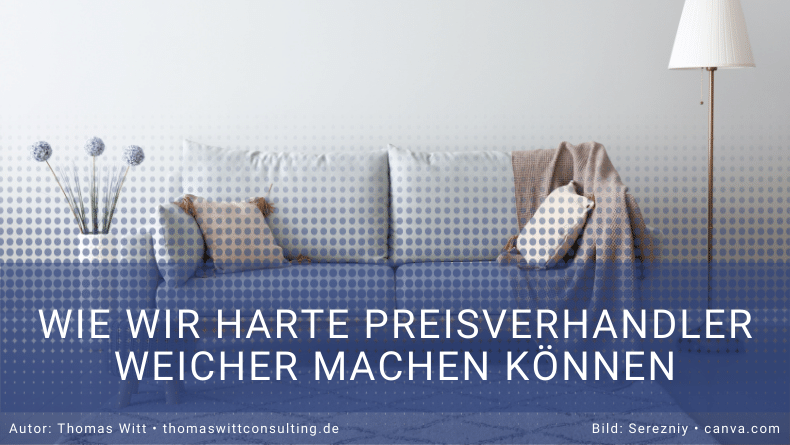 Wie Möbelverkäufer harte Preisverhandler weicher machen können