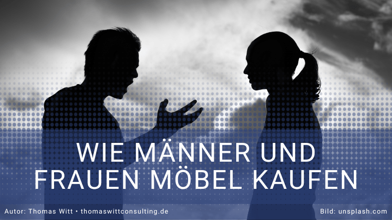 Wie Männer und Frauen Möbel kaufen