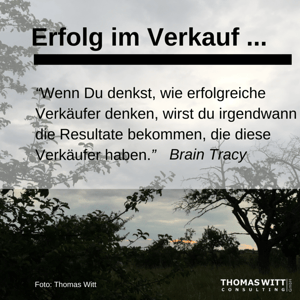 Wie denken erfolgreiche Verkäufer
