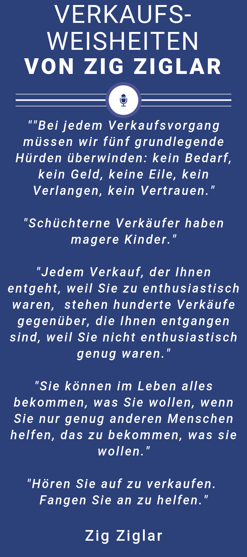 Verkaufsweisheiten Zig Ziglar