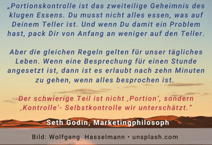 Copy of Portionskontrolle - Seth Godin