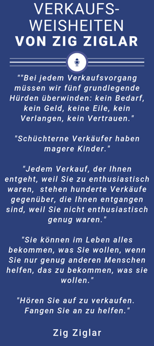 Verkaufsweisheiten Zig Ziglar